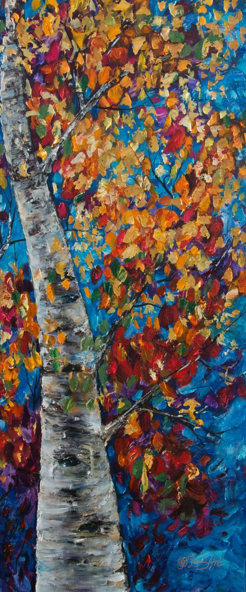 Fall in Rockies - 2 by Lena Owens at OLena Art