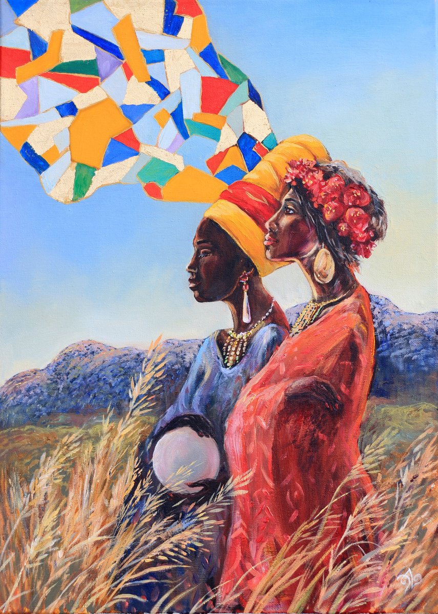 Impressionistic Portrait Oil Painting By Elina Vetrova, 20 X 28, Premonition, Original Artwork