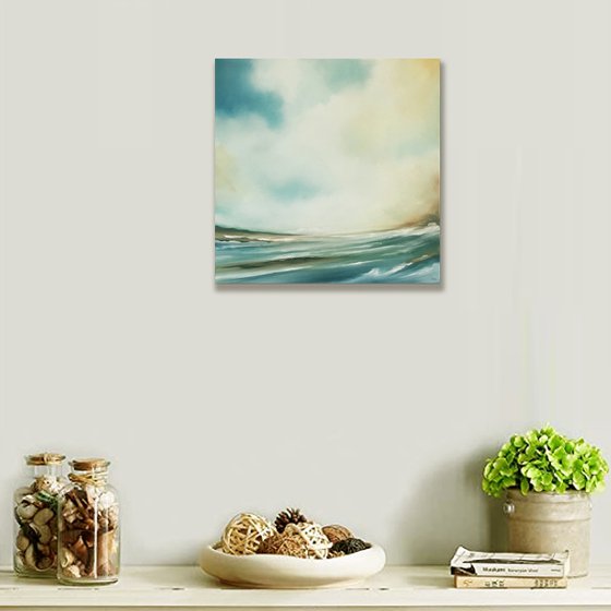 The Winds Will Carry Us - Original Seascape Oil Painting on Stretched Canvas