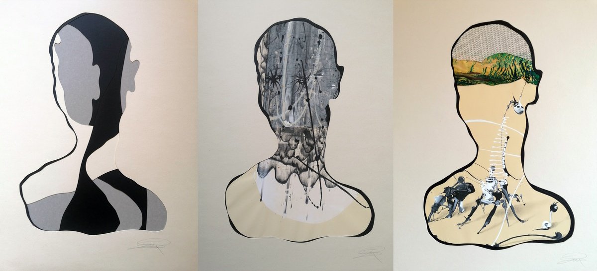 Surrealistic Acrylic Painting , S3D By Stefano Mazzolini, 59 X 28, Artwork For Sale On Artfinder