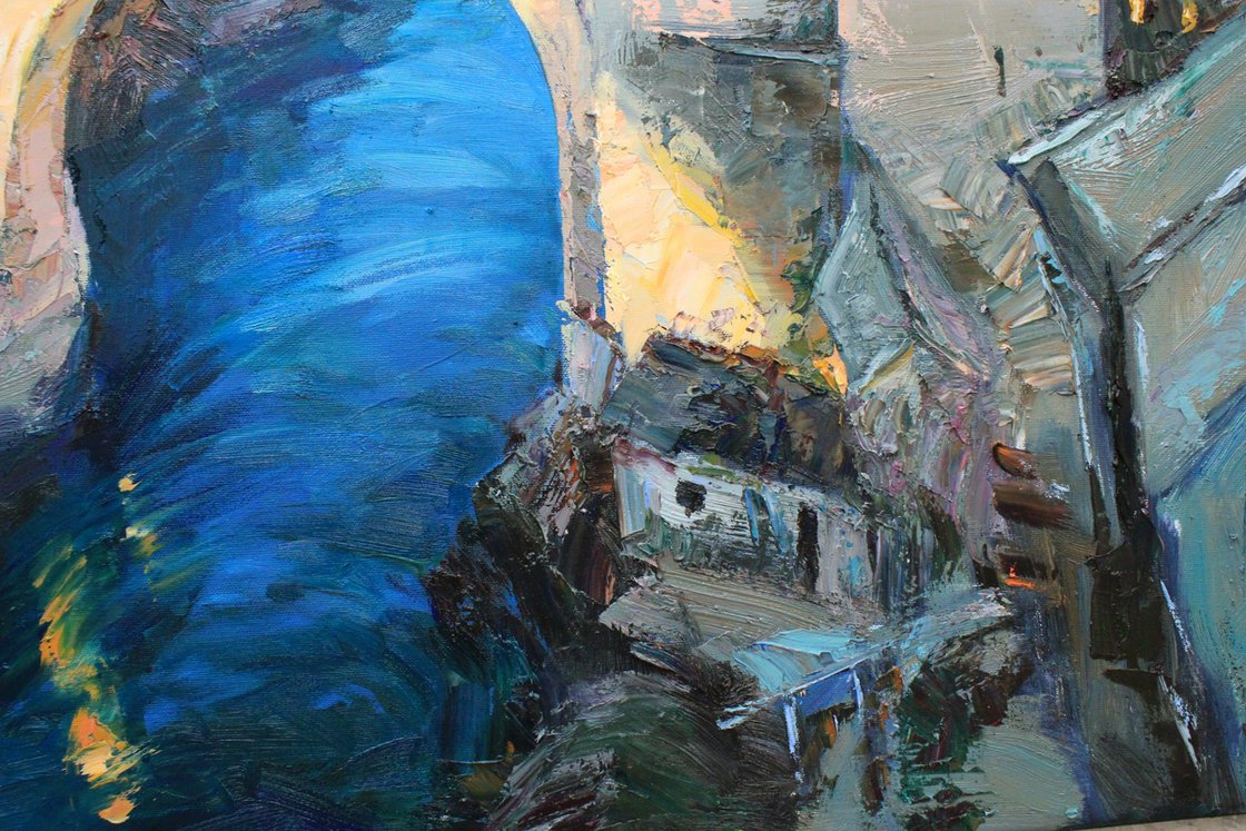 Old Bridge Mostar Oil painting: Alisa Onipchenko