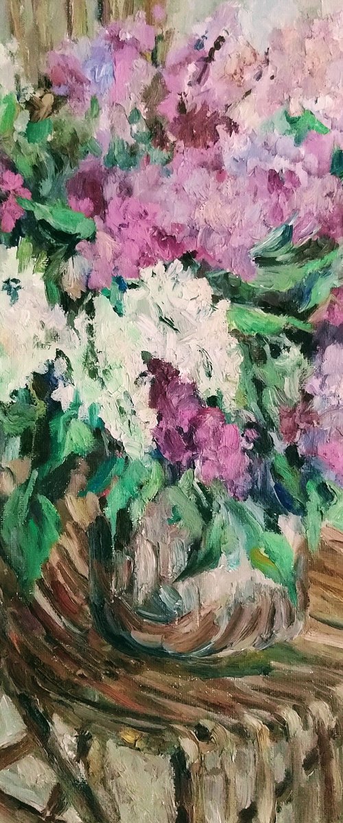 Lilac. Original oil painting from USA by Elena Klyan