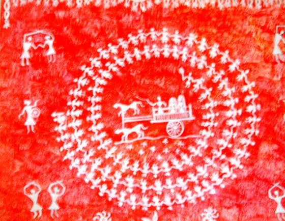 Warli Wedding folk art from India