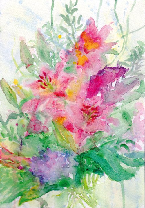 Lilies by Yumi Kudo