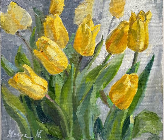 Yellow tulips