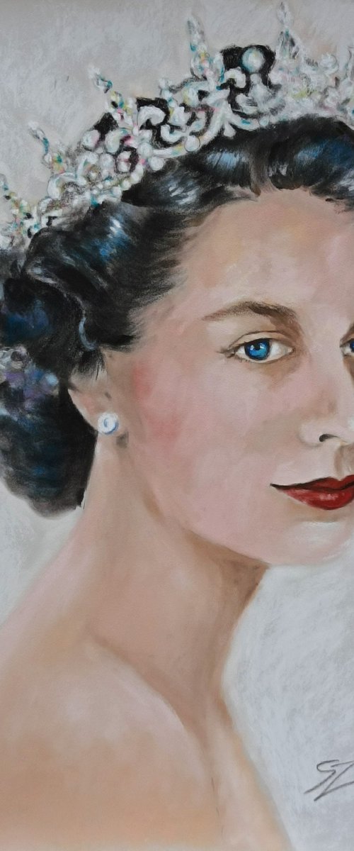 The young Queen, Elizabeth II by Susana Zarate Harris