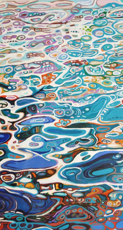 Extra Large / 136 x 100 x 4 cm - Water Reflection by Alexandra Djokic
