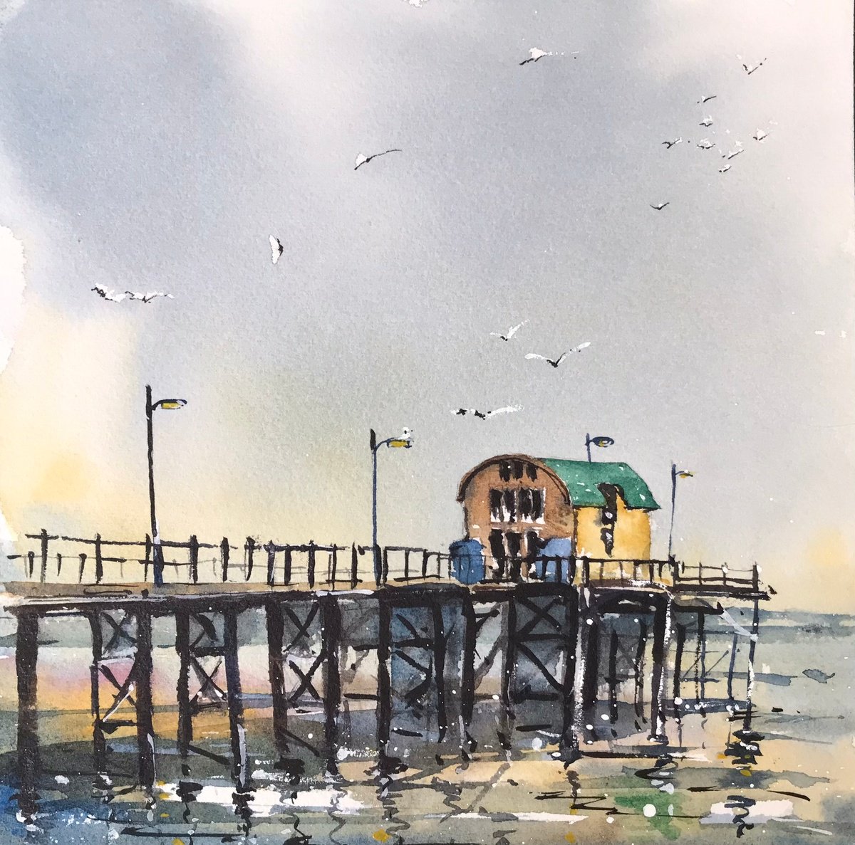 Mumbles pier by Vicki Washbourne