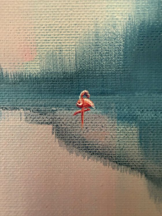 Pink Shadows on the Water