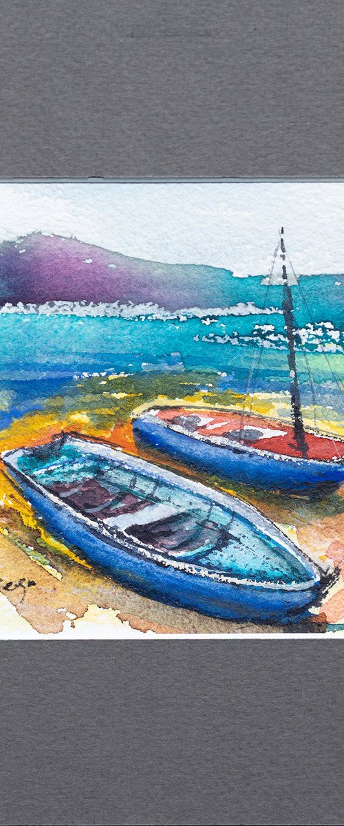 Calabria boats III by Andrzej Rabiega