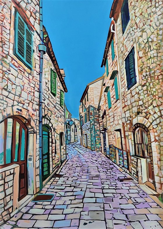 Mediterranean Village No 2/ 100 x 70 cm