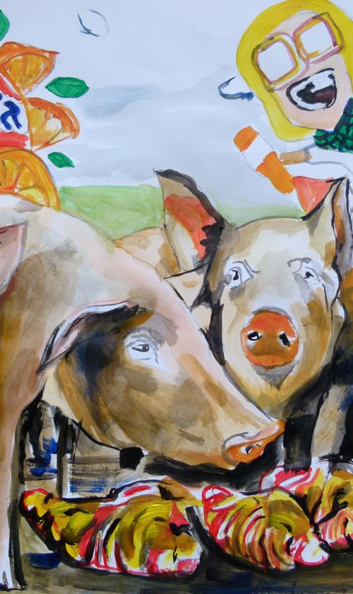 "Pigs" by Soso Kumsiashvili