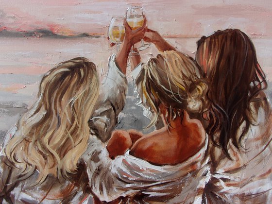 " GIRLS PARTY APEROL BEACH "