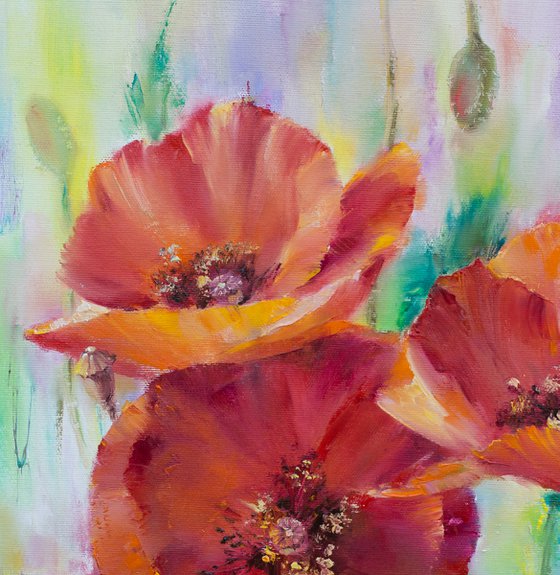 Bright Summer. Poppies 1.