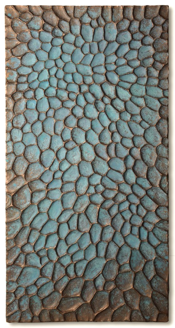 Craters #08/10 | Copper Patina Wall Sculpture