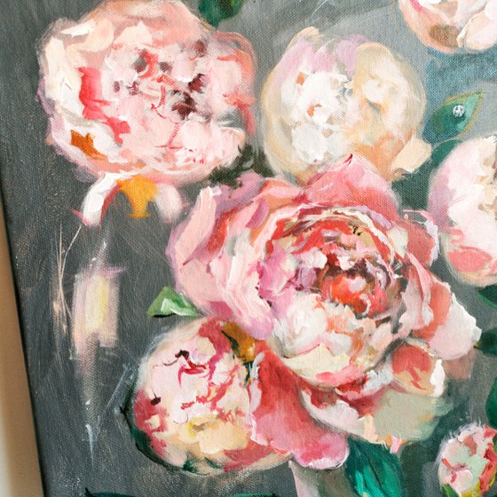 Souffle  - Peonies Original Art