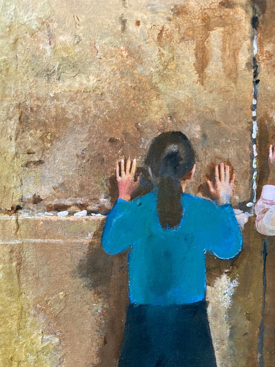 Children at the Western Wall