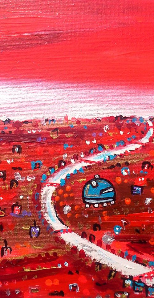 Beautiful Bright Red City by Maria Luisa  Azzini