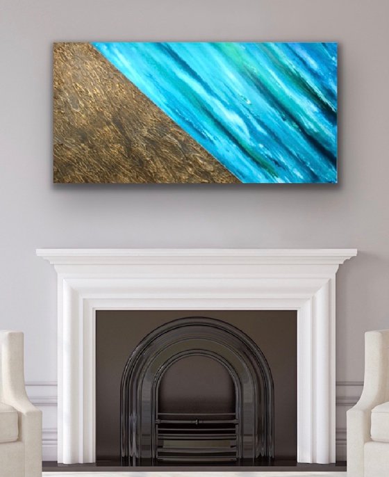 Mountain river 60cm x 122cm