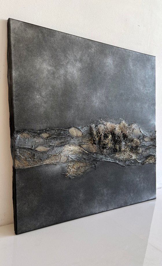 Bronze Texture on Velvet Black