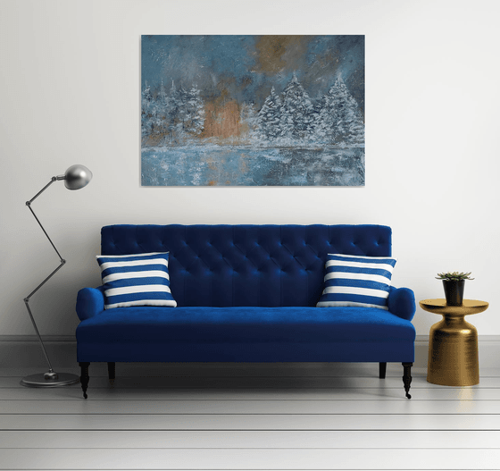 Landscape in the snow