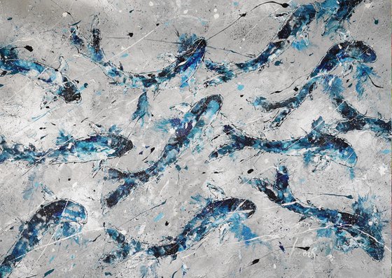 Silver-Blue Fishes 2