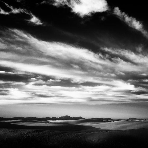 Dunes in Late Light, White Sands