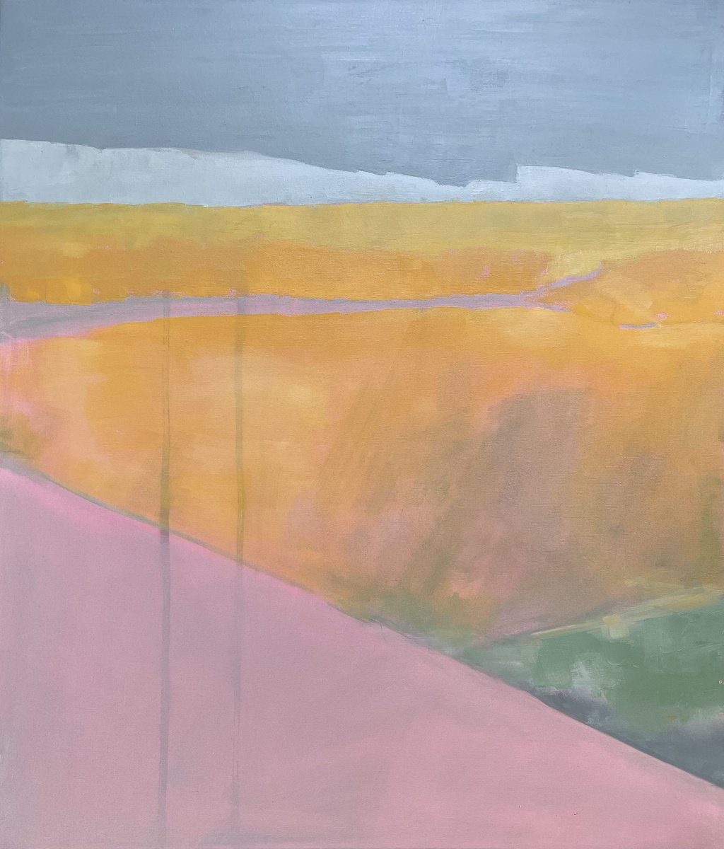 Organic Abstract Oil Painting By Lizzie Butler, 24 X 28", The Light That Remains, Original Artwork