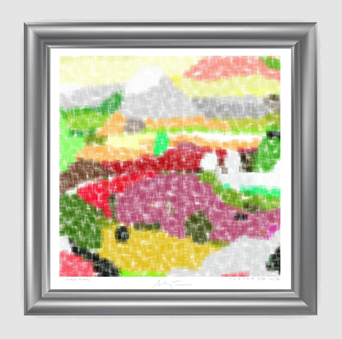 Impressionistic Giclee Print , Lakes Ii By Alejos, 17 X 17, Artwork For Sale On Artfinder
