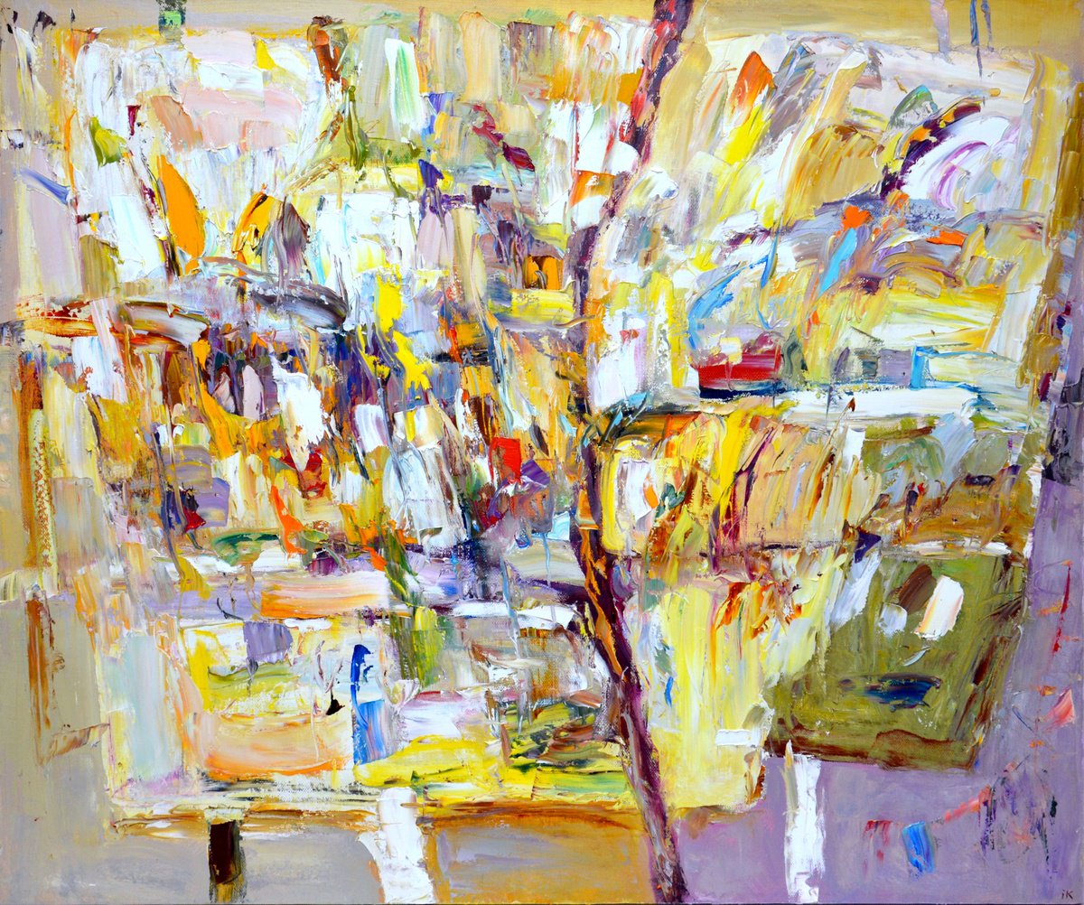 Abstract Acrylic Painting By Iryna Kastsova, 47 X 39, Subjectivity, Original Artwork