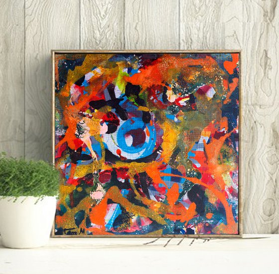 Square Wall Art , Contemporary Modern Art , Small Wall Art, Wall Art Abstract, Modern Art Abstract, Abstract Wall Decor, Abstract Painting,