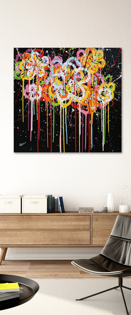 Black Pop Flo - SOLD by Isabelle Pelletane