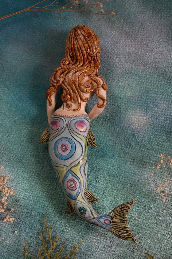 Mermaid,  Wall sculpture by Elya Yalonetski.