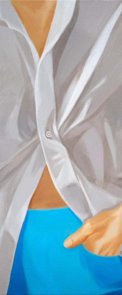 White Shirt and a Hair Tie by Ara Youn