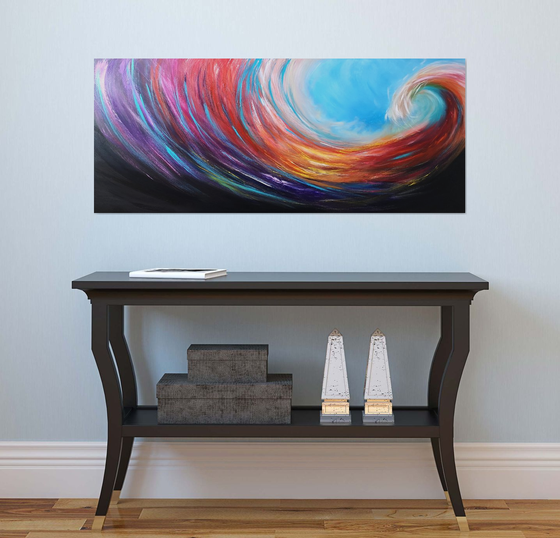 Wave of Joy - seascape, emotional, panoramic