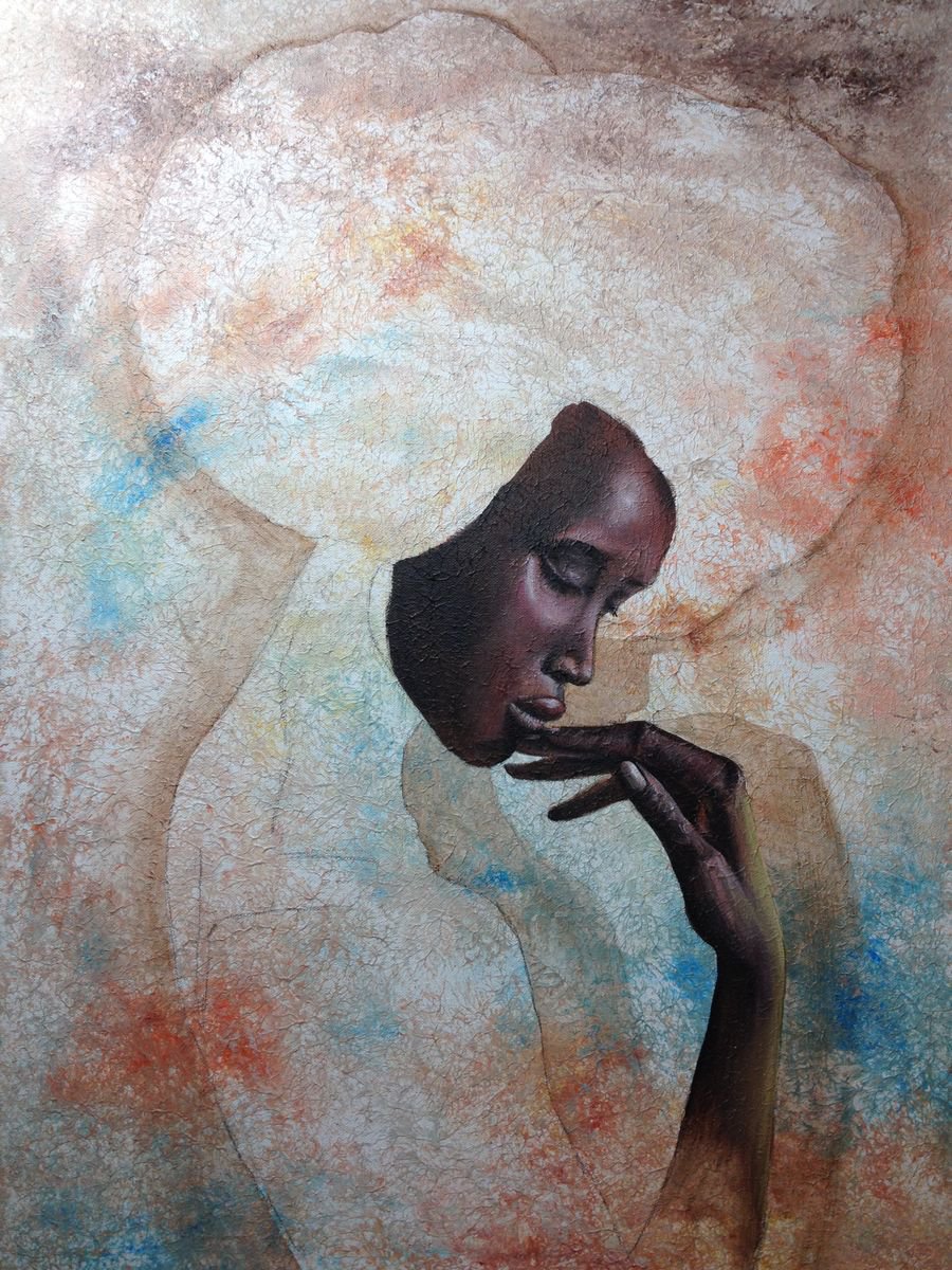 African woman portrait Eka Peradze Art by Eka Peradze