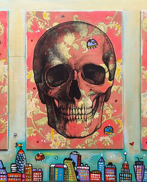 New Skull and Beetles London by Maria Luisa  Azzini