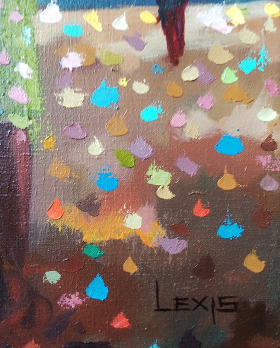 Bananas at the beach, beach painting