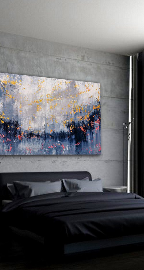 200x120cm. / Abstract Painting / Abstract 1227 by Alex Senchenko