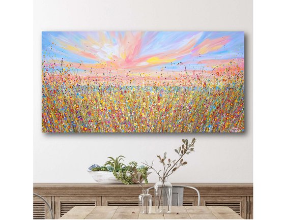 Wildflowers at Sunset