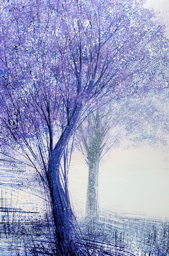 Two Trees In Lilac