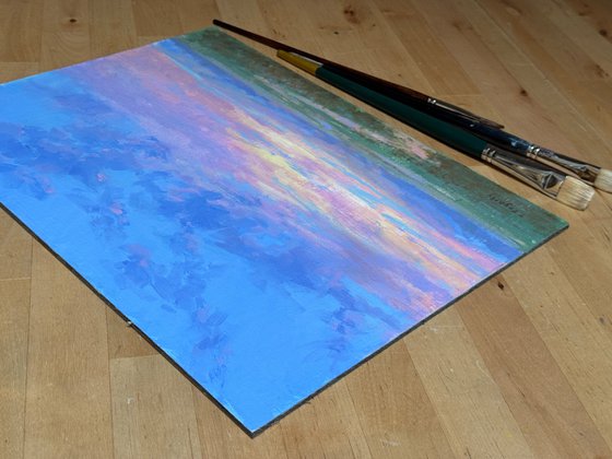 Crimson Horizon Sunset