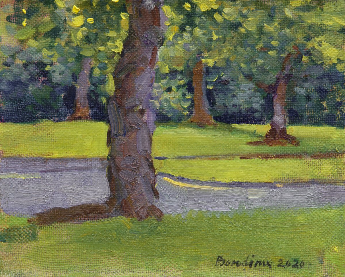 Green Kaleidoscope - Impressionistic Painting By Anastasia Borodina, 10 X 8, Artwork For Sale On Artfinder