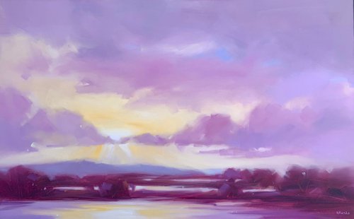 Violet Sunset by Nadia Kasko