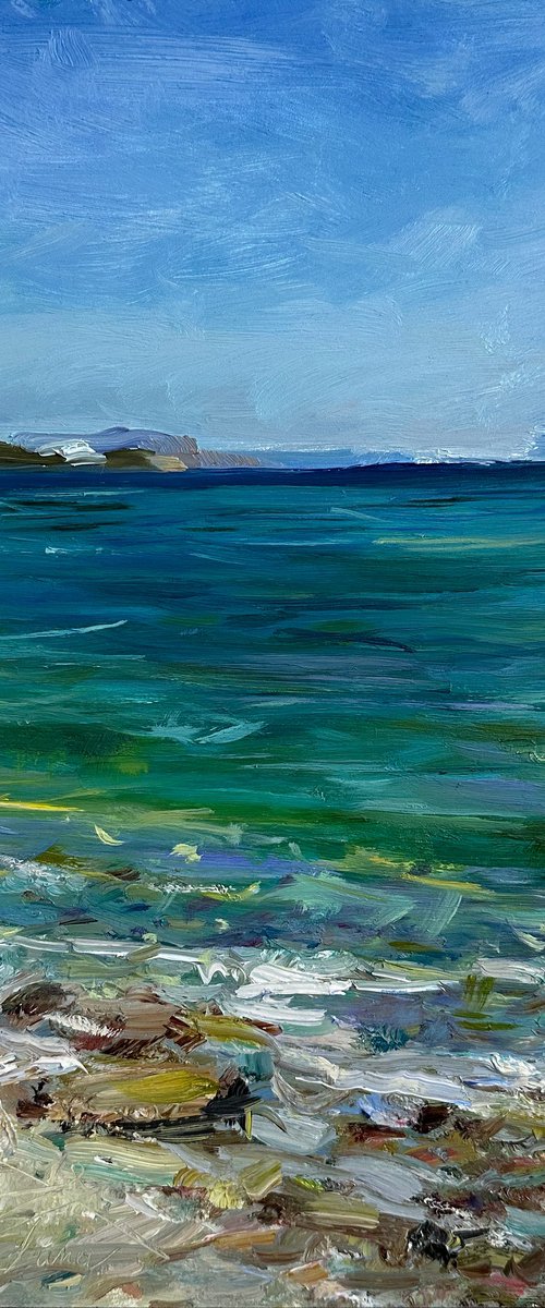 On the shore by Irina Sherbiak