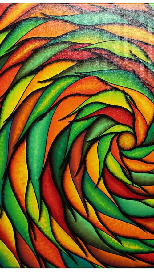 Colorful spirals serie 2 by Jonathan Pradillon