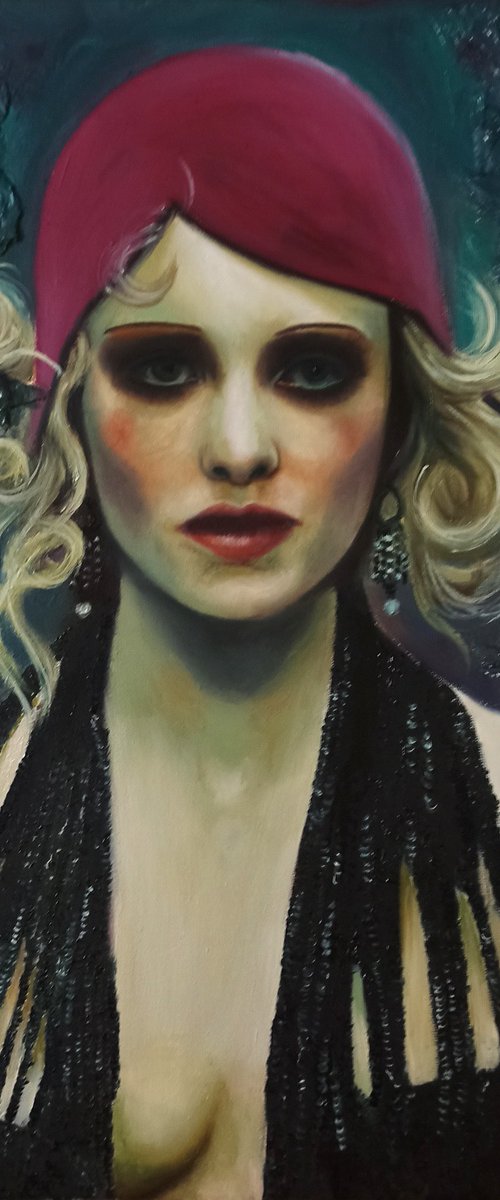 La fille de la belle Époque (portrait irregular serie) by Laura Muolo