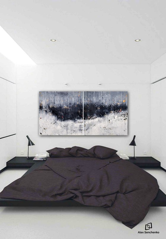 200x100cm. / abstract painting / Abstract 2163