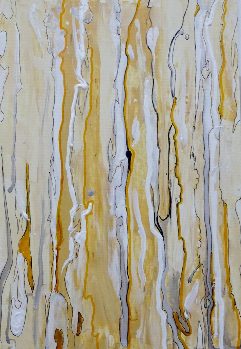 Abstract Acrylic Painting By Mel Davies Original Art, 14 X 20", Expression 8, Original Artwork