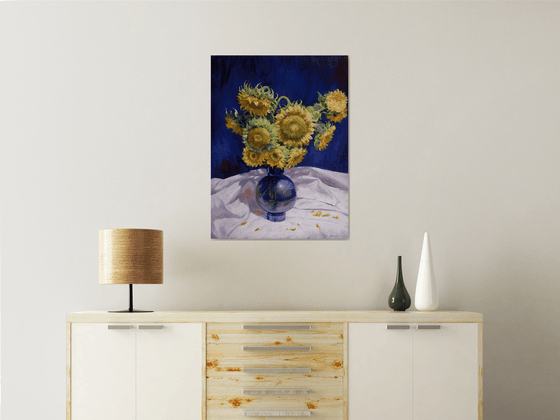 "Bouquet of sunflowers"